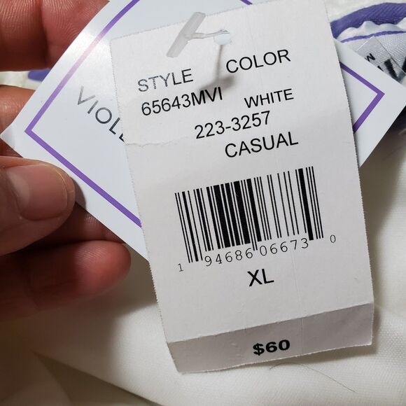 ViVi By Violet Weekend Ivory Lace Crochet Off the Shoulder White Dress Size XL - Picture 9 of 11